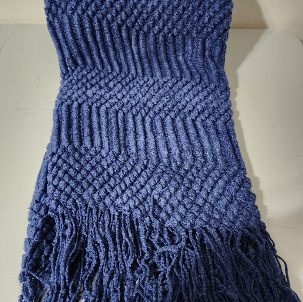 Farmhouse cozy throw blanket